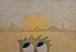 Eine Landschaft mit einem Besucher